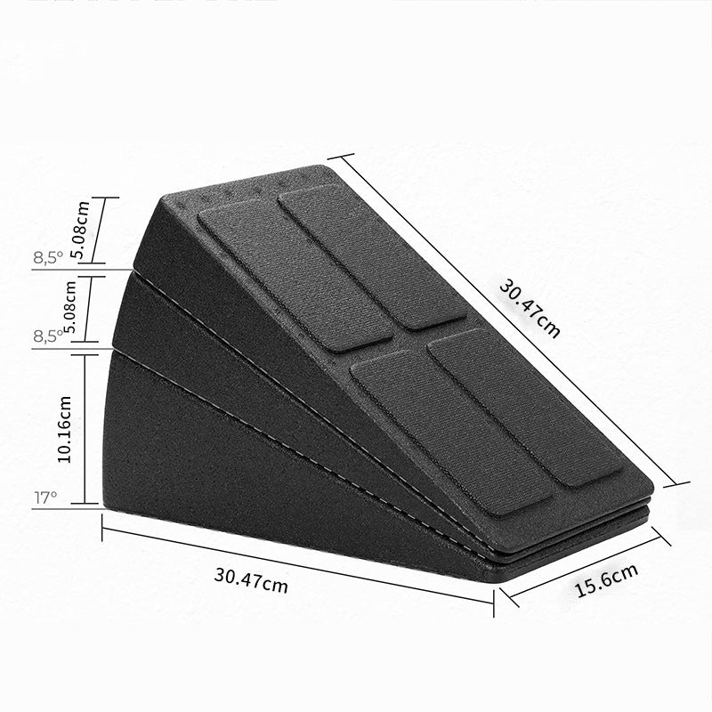 Tilt Pedal Stretching Board Yoga Fitness Squat Foot Mat Leg Stretching Tilt Board Adjustable 3-Piece Set