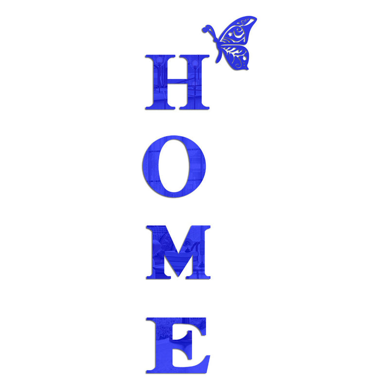 HOMEButterfly acrylic mirror wall stickers home background wall stickers porch DIY mirror letters