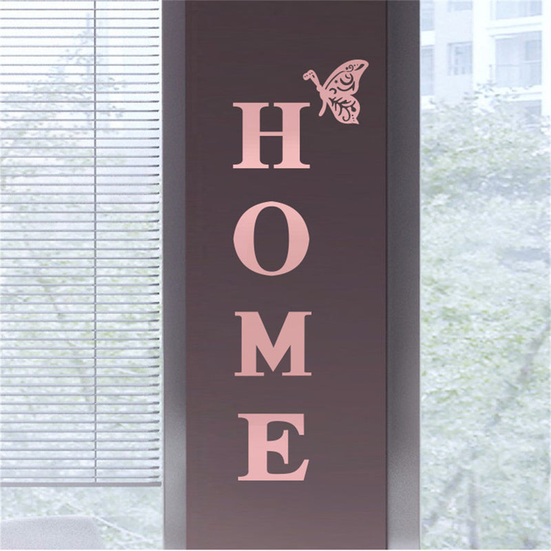 HOMEButterfly acrylic mirror wall stickers home background wall stickers porch DIY mirror letters