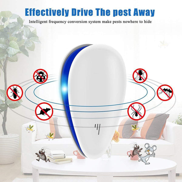 Ultrasonic Pest Repeller Mosquito Killer Electronic Repellent Anti Rodent Mice Cockroach Rat Spider Insect
